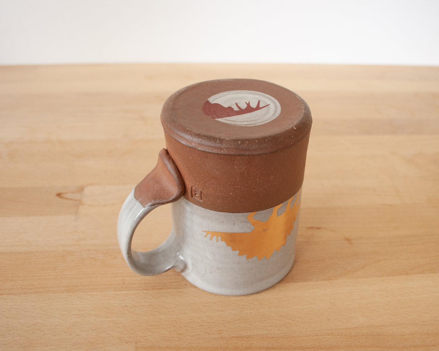Gold Stegosaurus Mug