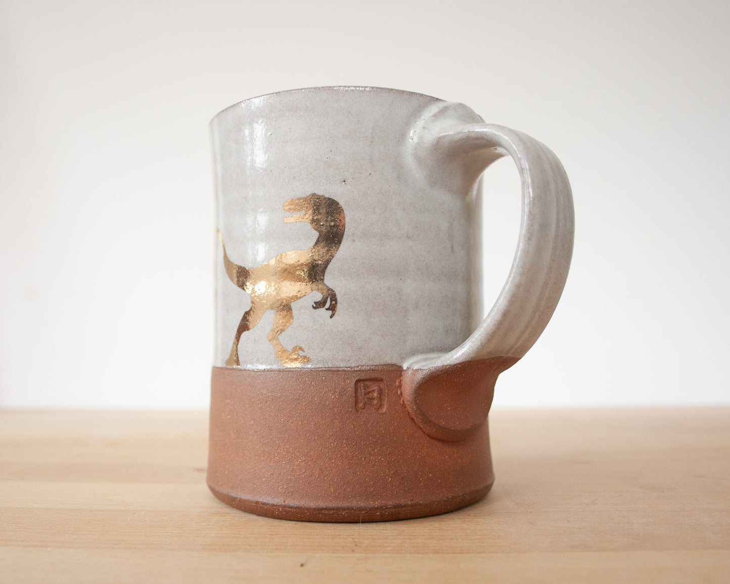 Gold Velociraptor Mug