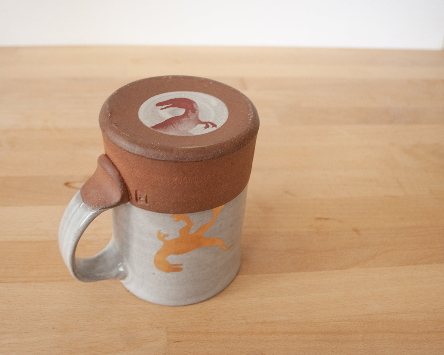 Gold Velociraptor Mug