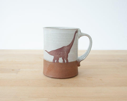 Brachiosaurus Mug - white
