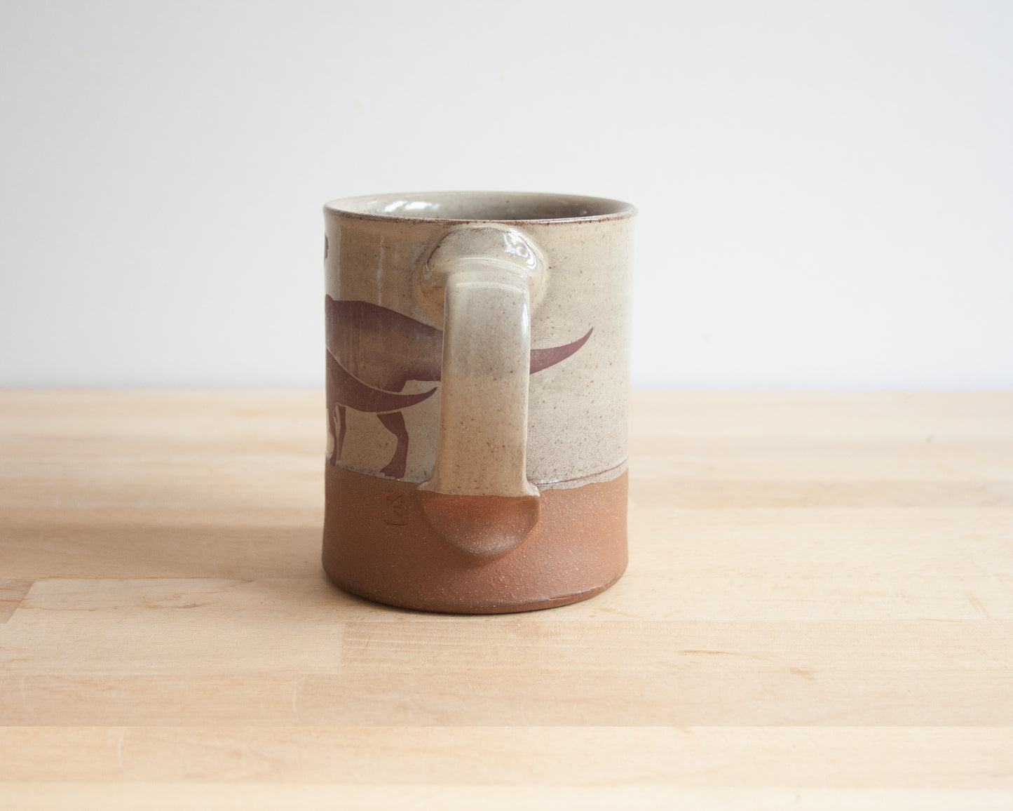 Parent/Child Parasaurolophus Mug - yellow