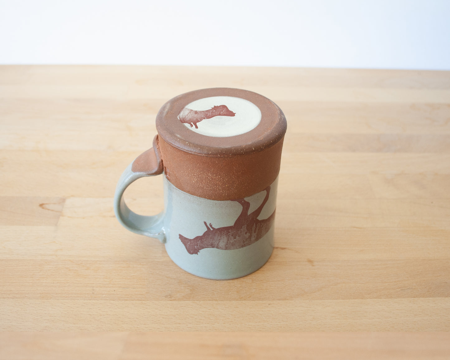 Pachycephalosaurus Mug - blue