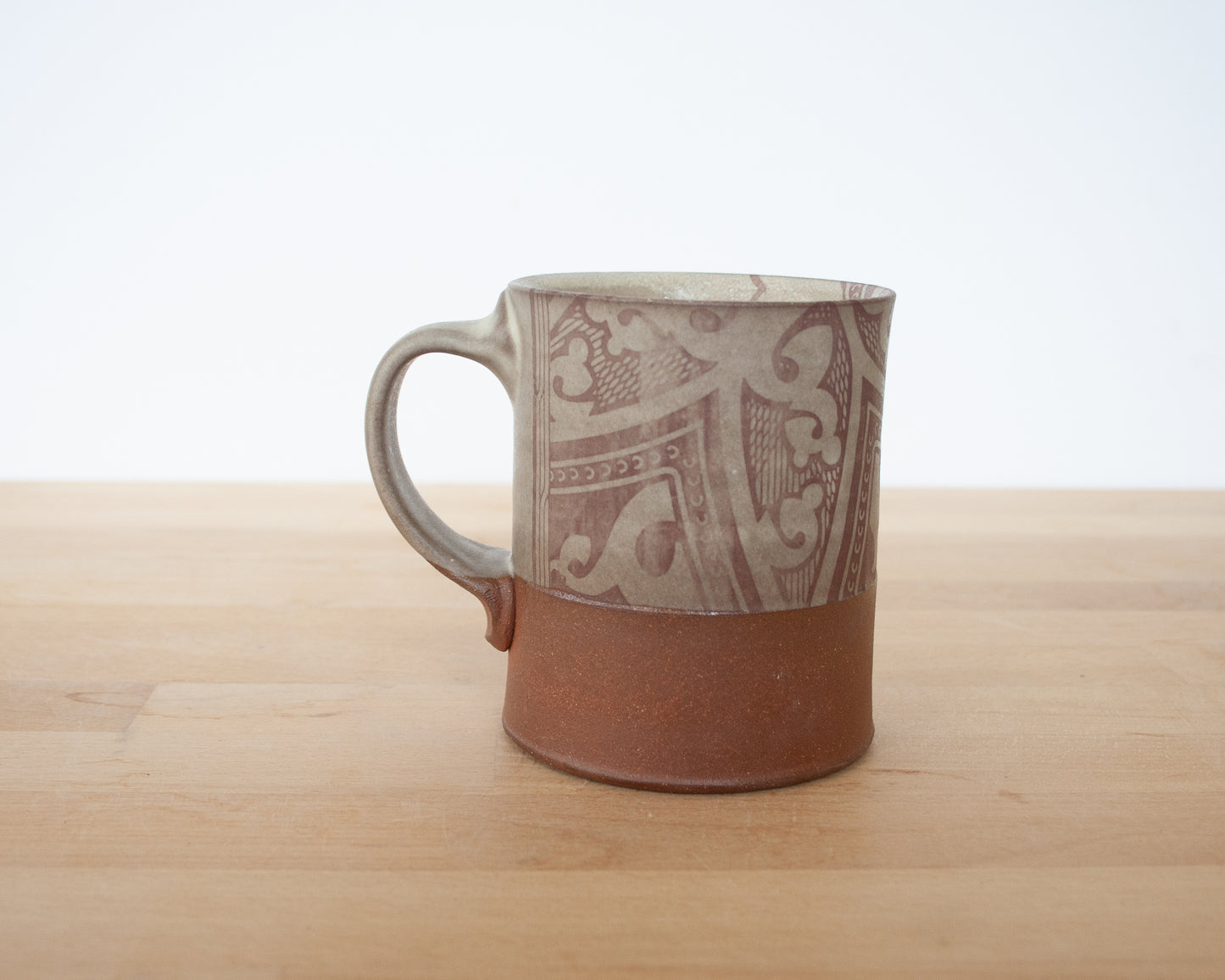 Stegosaurus Mug with pattern - matte grey