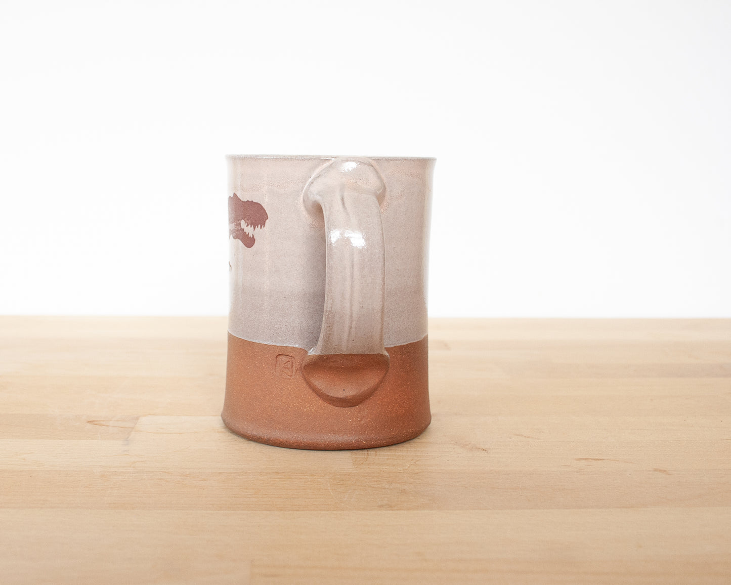 T-Rex Mug - pale pink