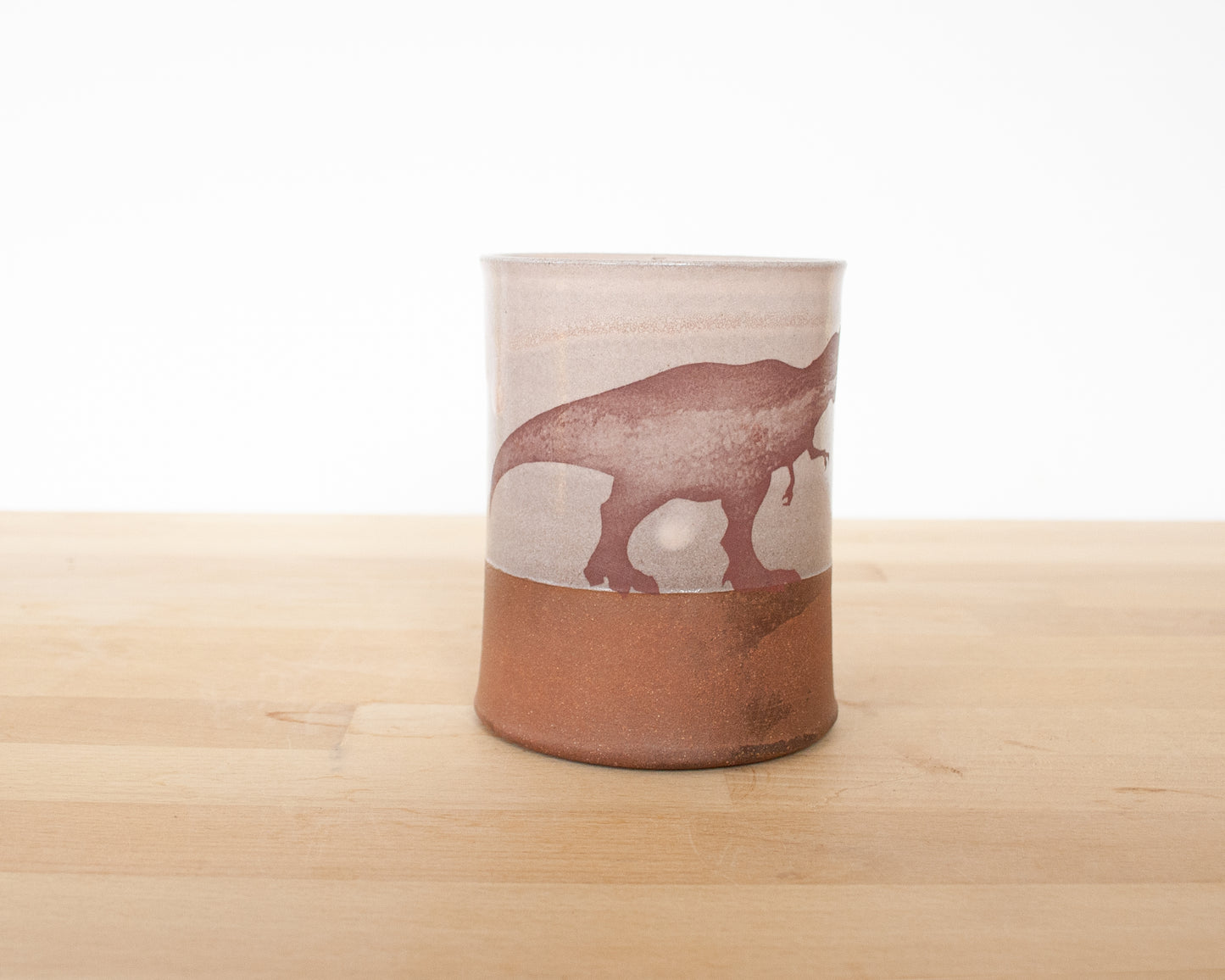 T-Rex Mug - pale pink