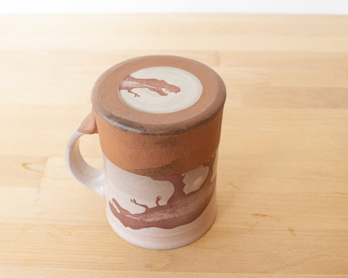 T-Rex Mug - pale pink
