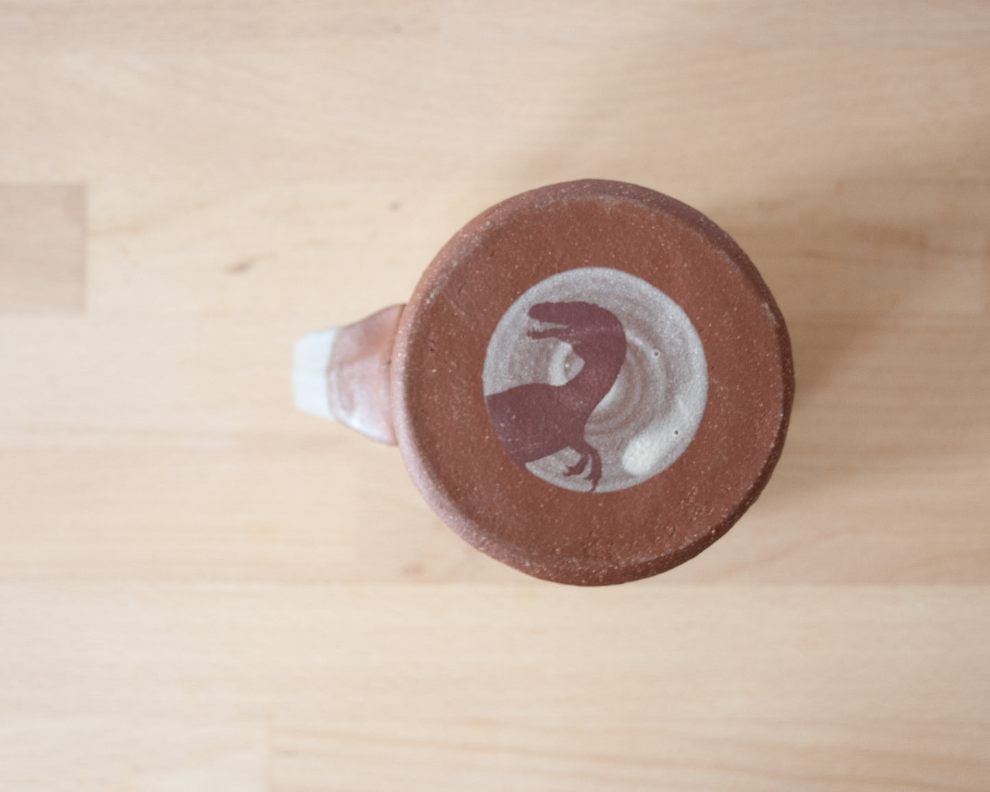 Parent/Child Velociraptor Mug - white