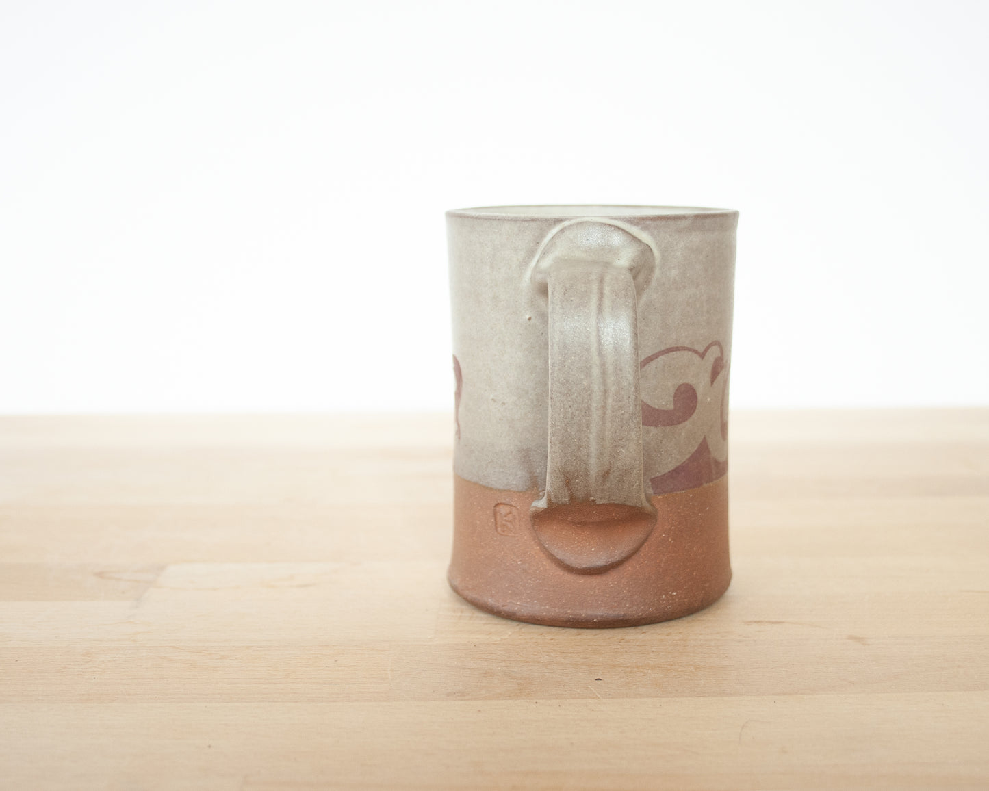 Velociraptor Mug with pattern- matte grey