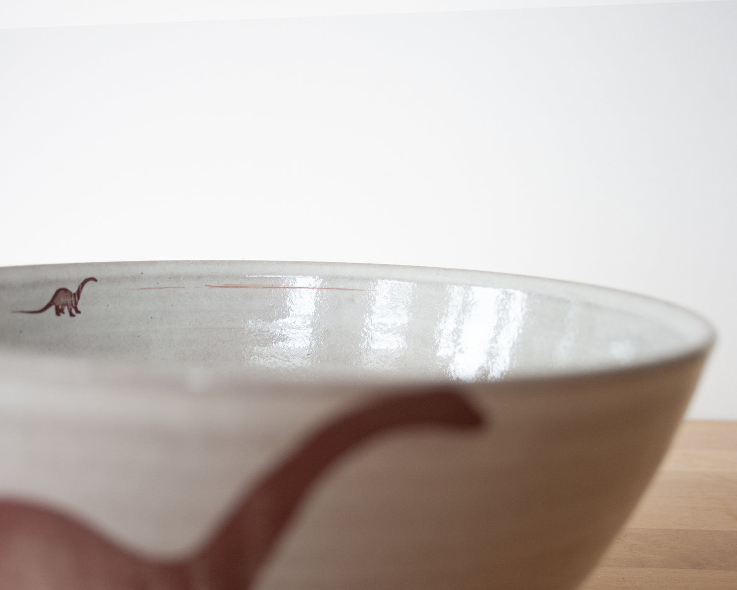 Diplodocus Noodle Bowl - white