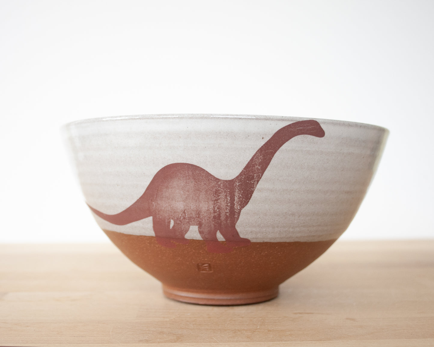 Diplodocus Noodle Bowl - white