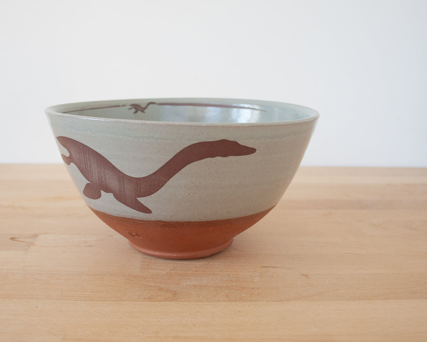 Plesiosaurus Noodle Bowl - blue