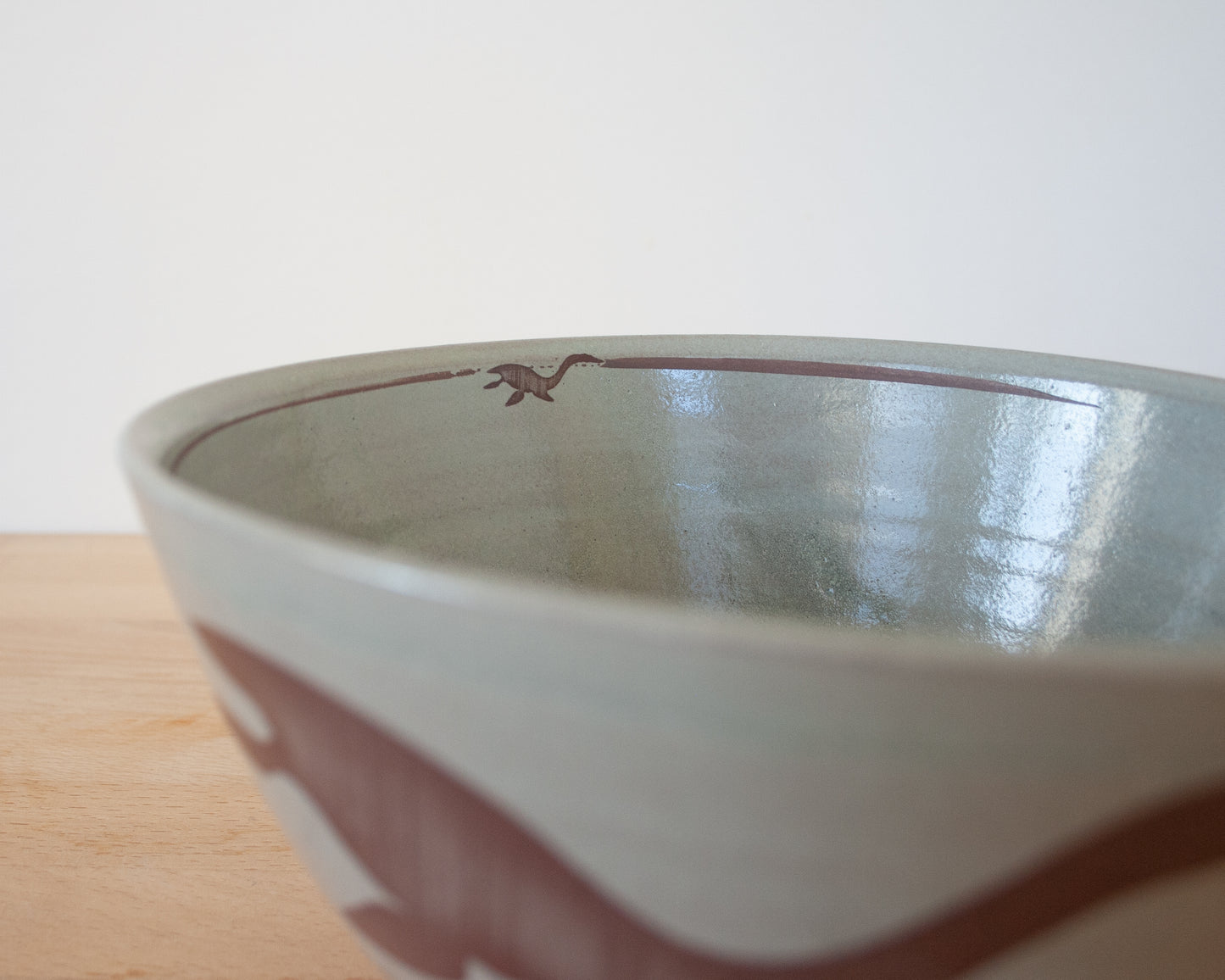 Plesiosaurus Noodle Bowl - blue