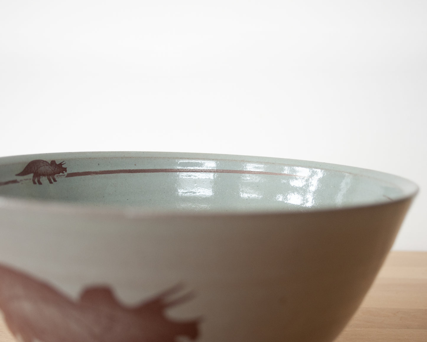 Triceratops Noodle Bowl - blue