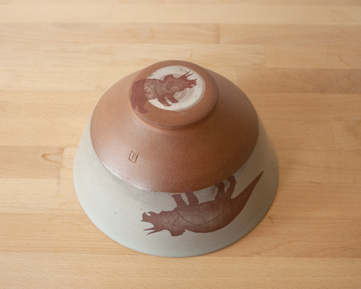 Triceratops Noodle Bowl - blue