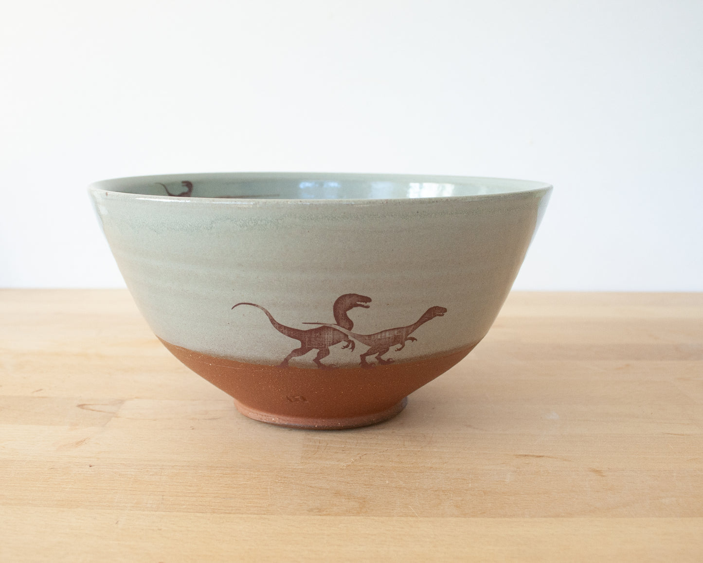 Velociraptor Pack Noodle Bowl - blue