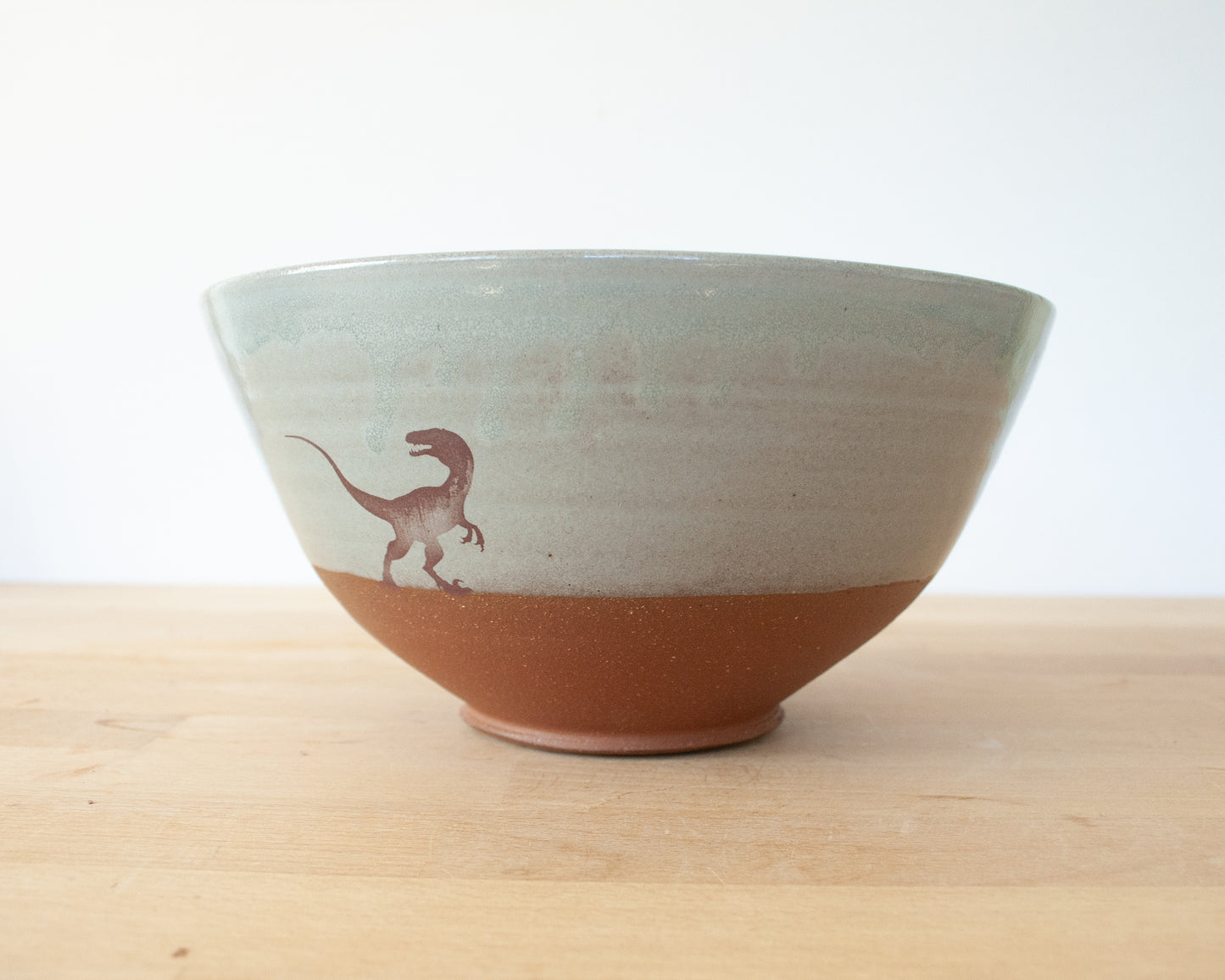 Velociraptor Pack Noodle Bowl - blue