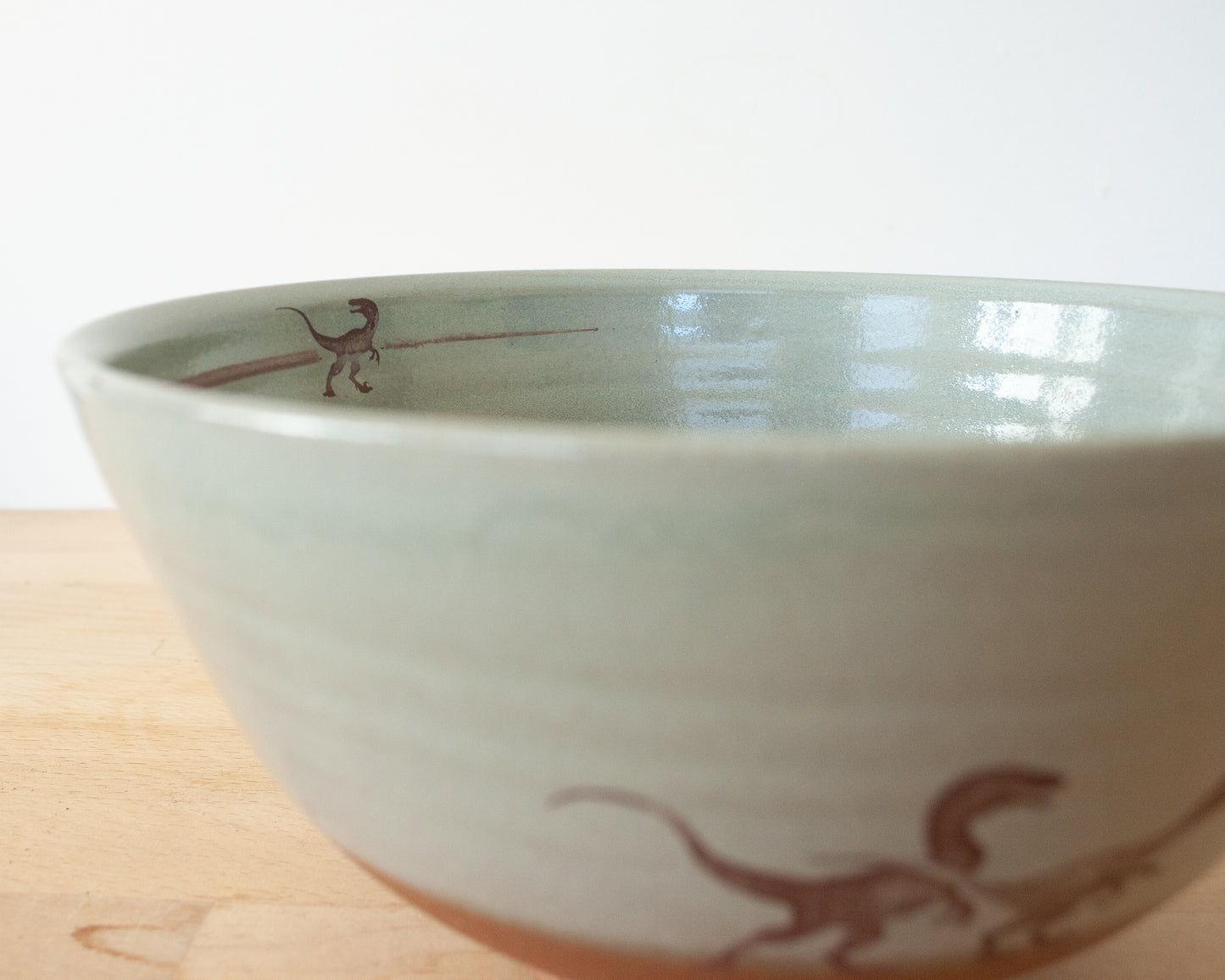 Velociraptor Pack Noodle Bowl - blue