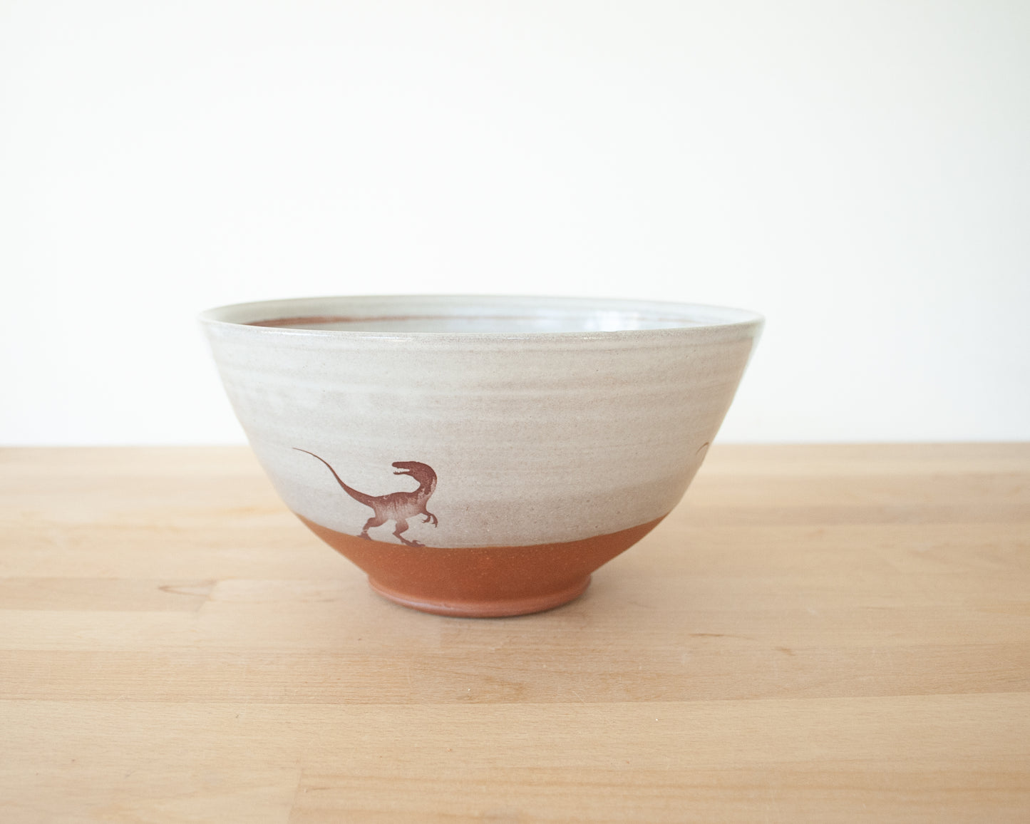 Velociraptor Pack Noodle Bowl - white