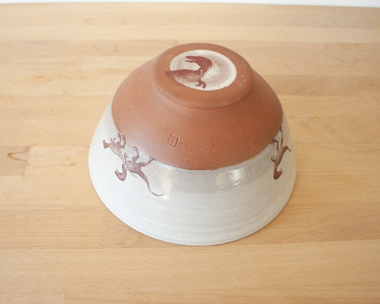 Velociraptor Pack Noodle Bowl - white