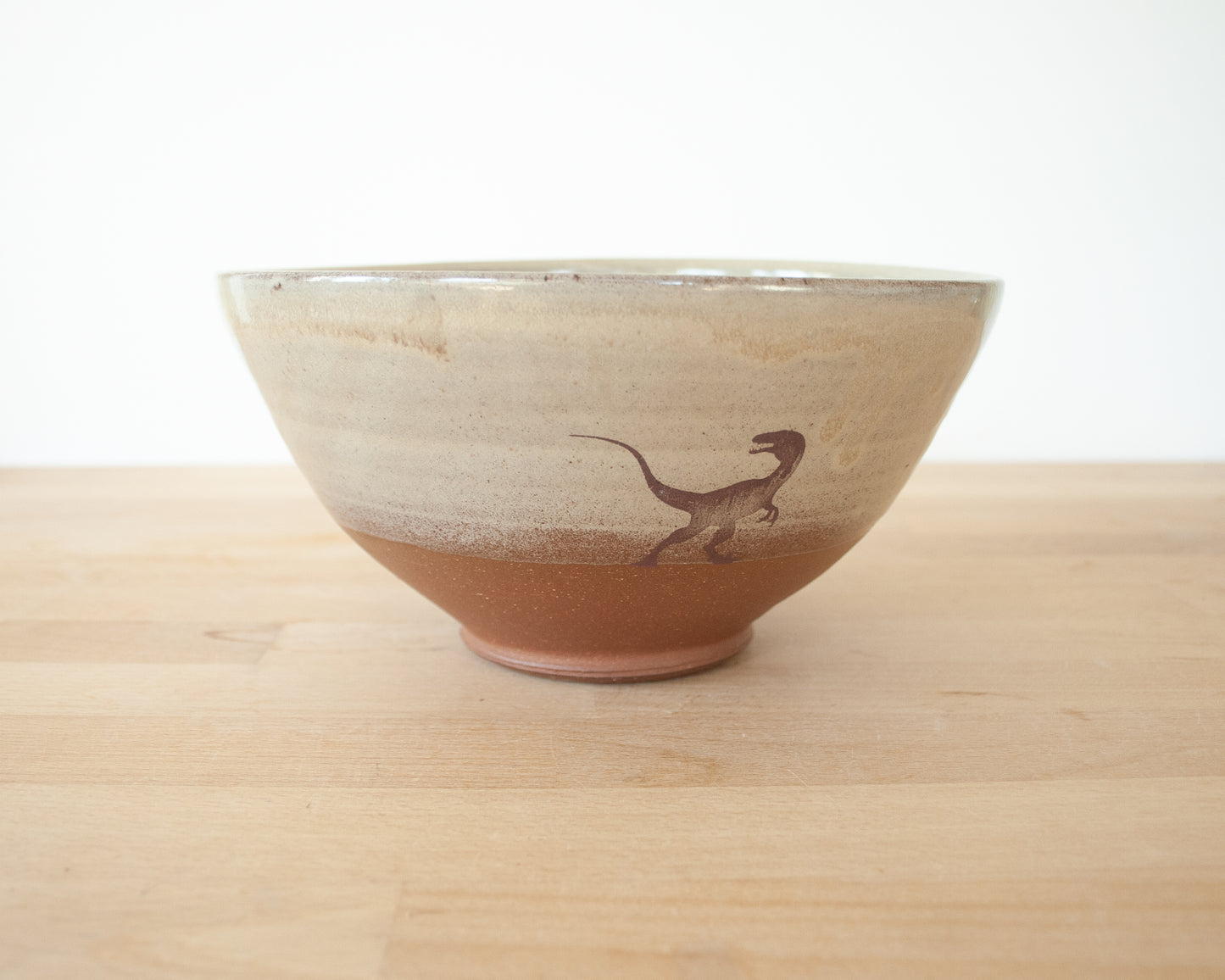 Velociraptor Pack Noodle Bowl - yellow