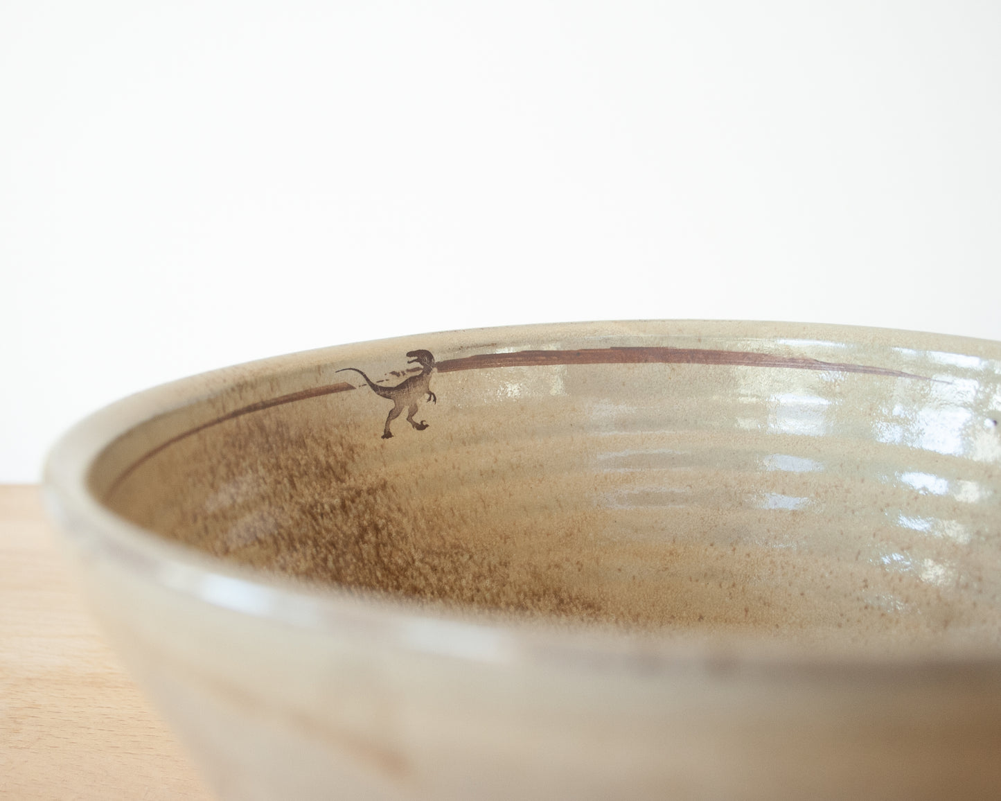 Velociraptor Pack Noodle Bowl - yellow