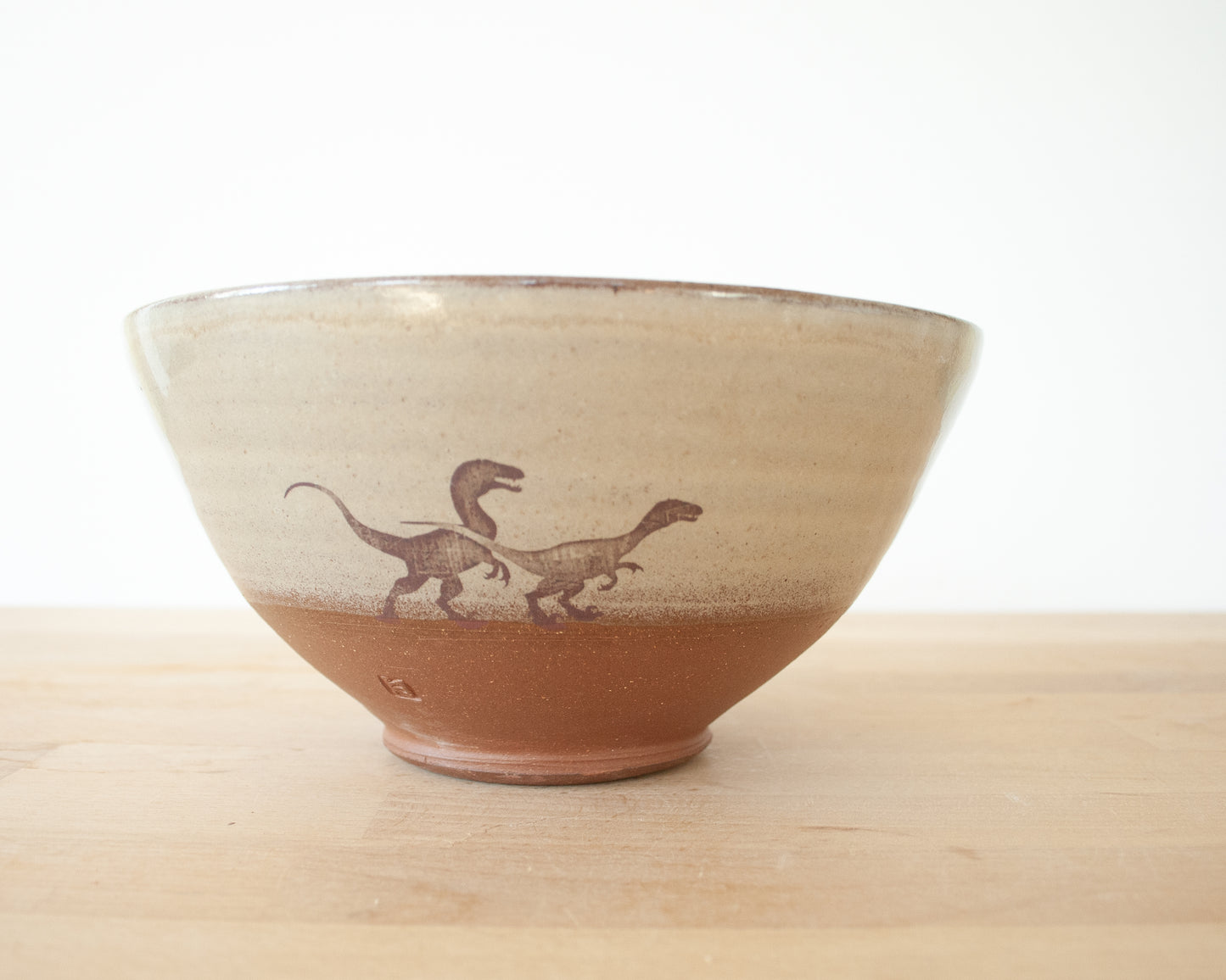 Velociraptor Pack Noodle Bowl - yellow
