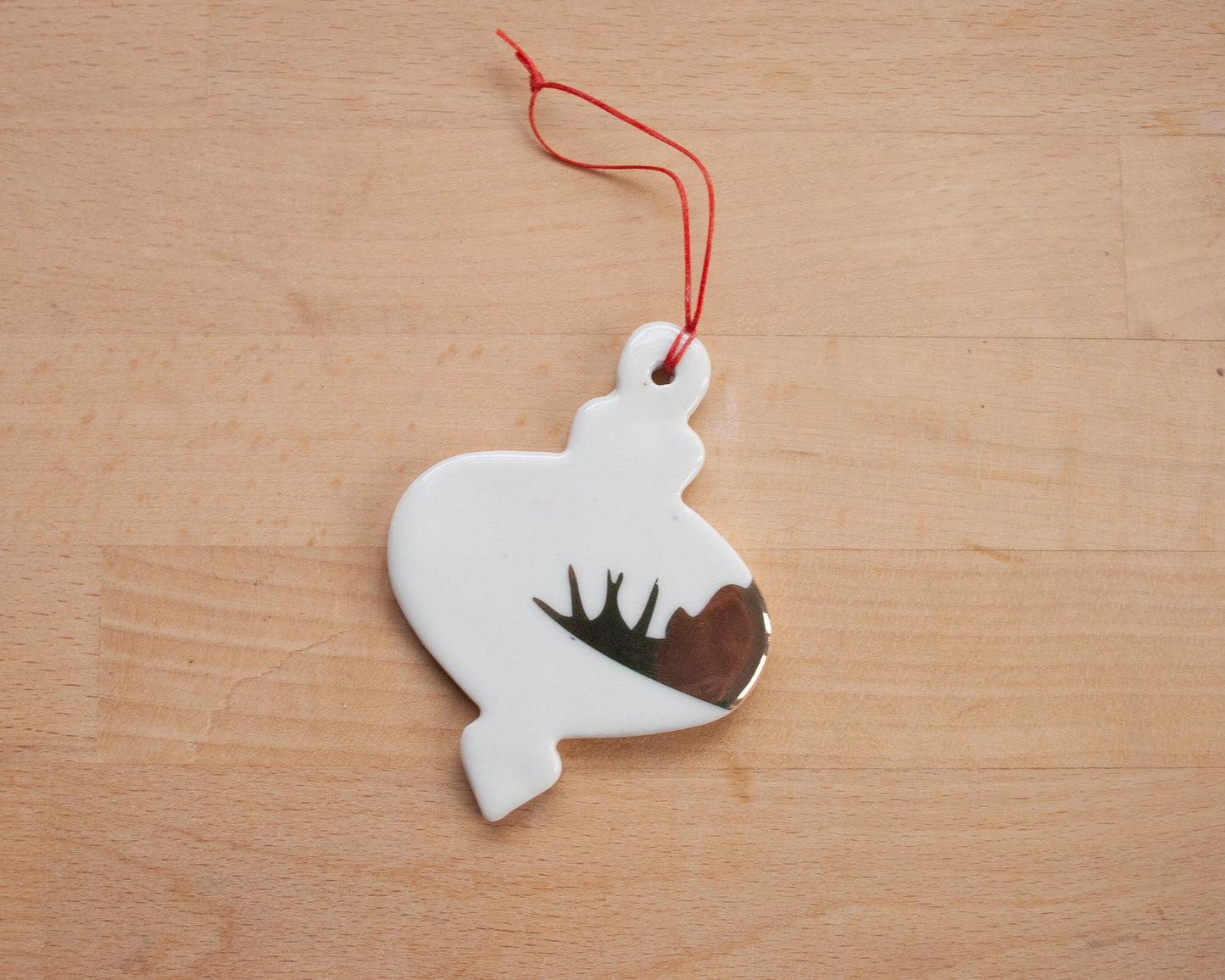 Gold Stegosaurus Ornament