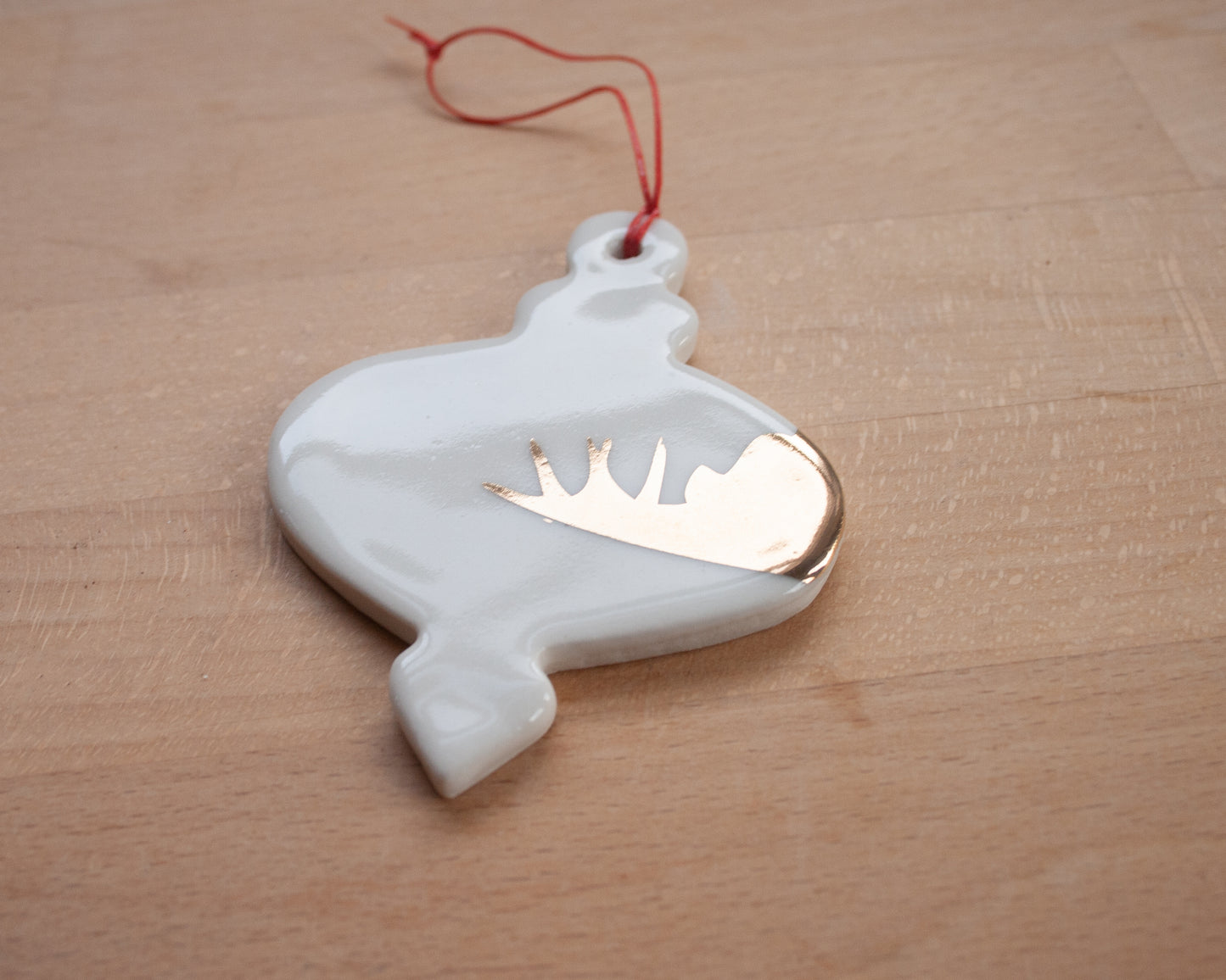Gold Stegosaurus Ornament
