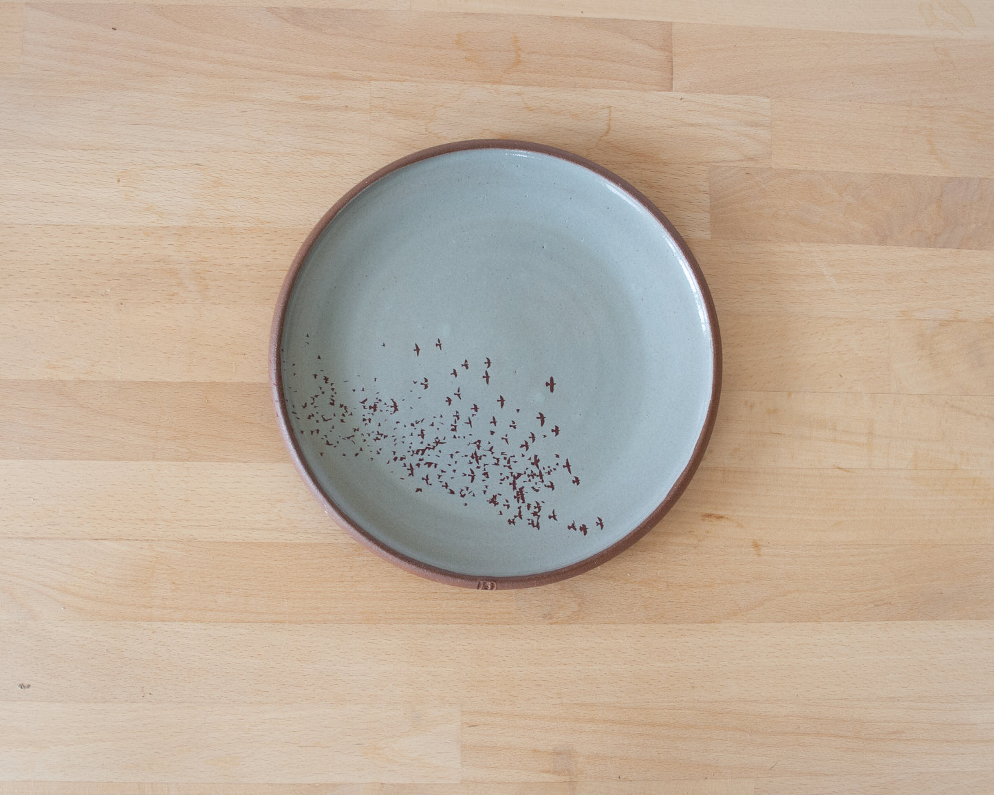 Flock of Birds Side Plate - blue