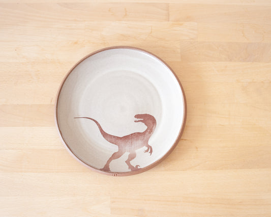 Velociraptor Side Plate  - white