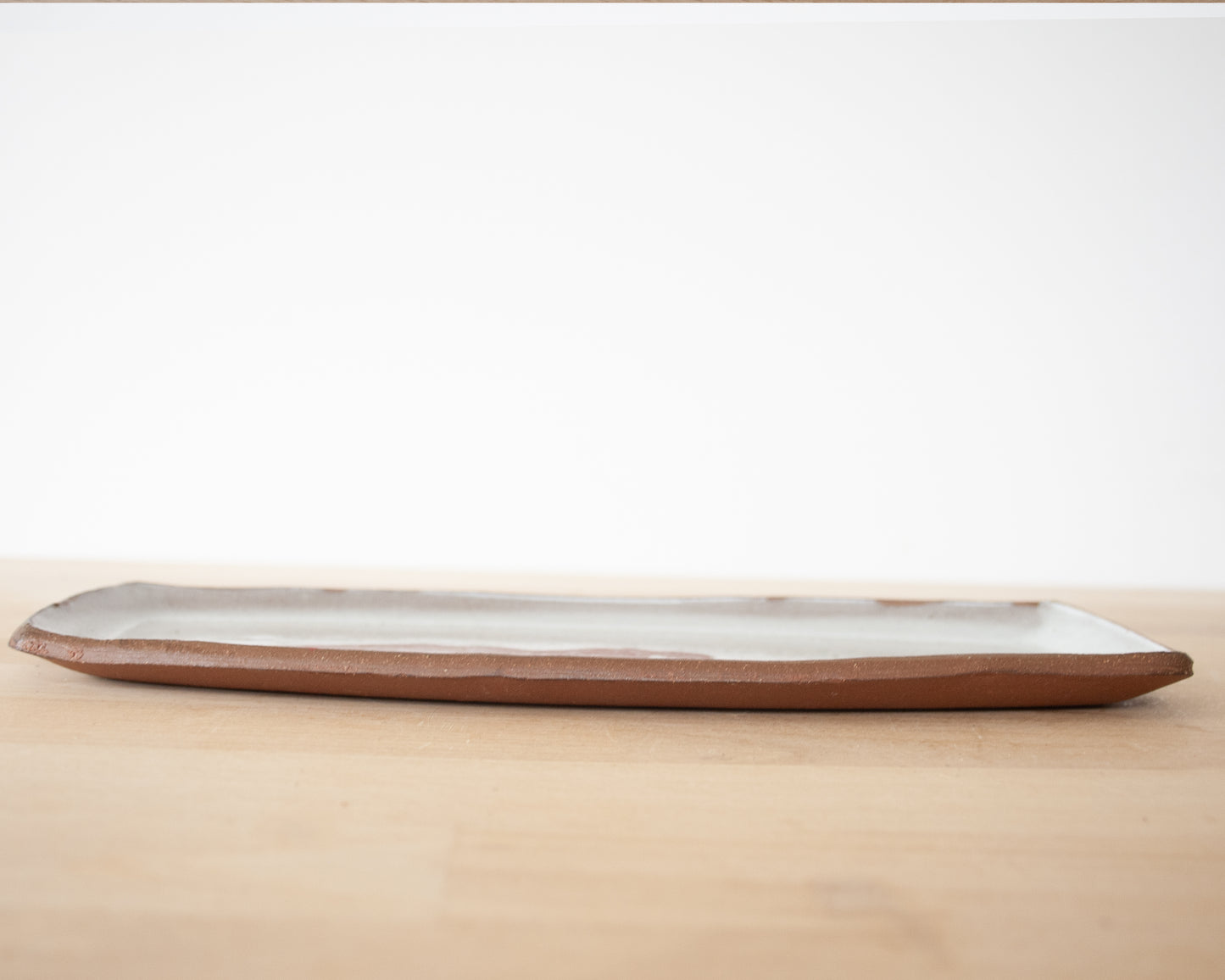 T-Rex small Rectangle Plate - white