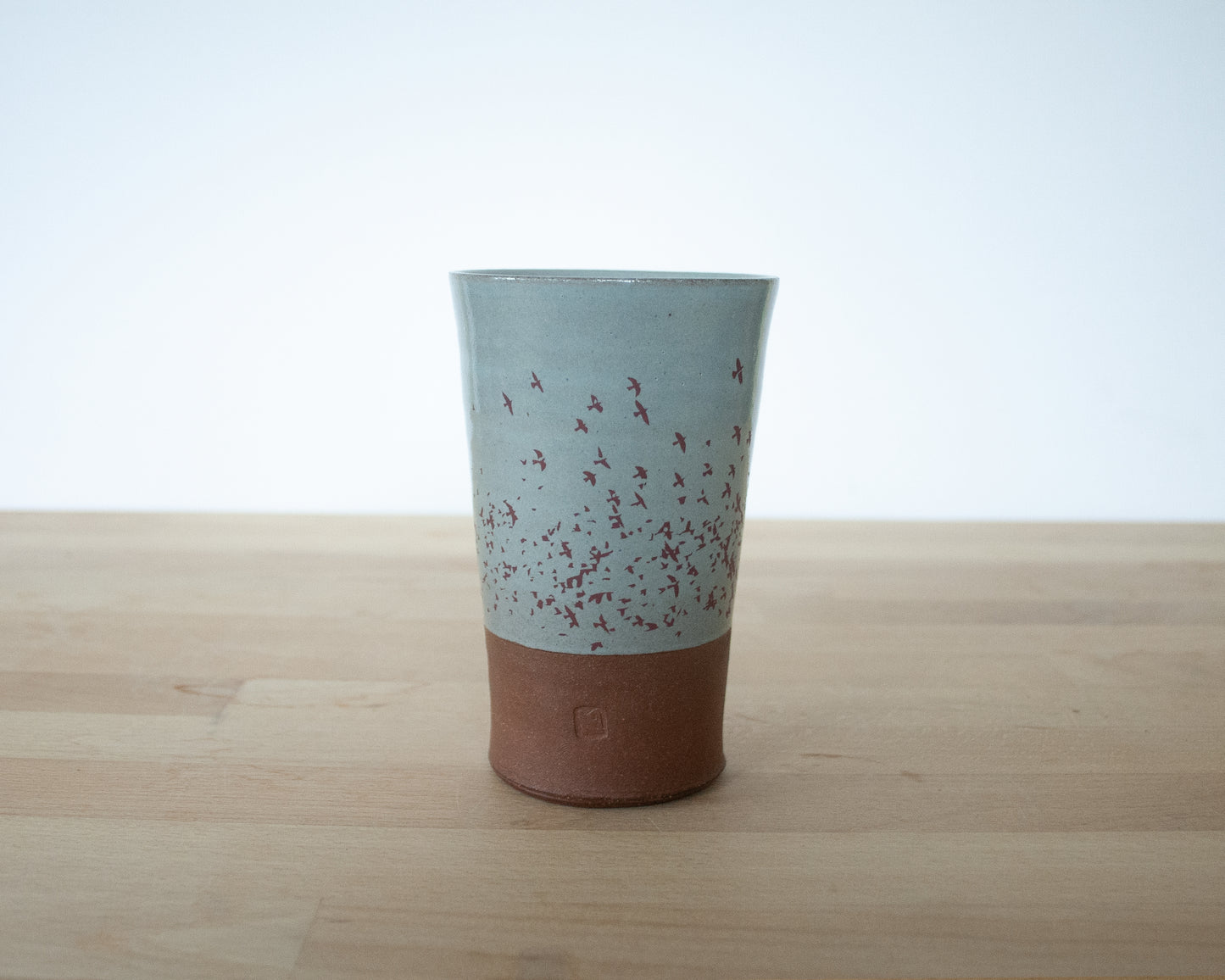 Flock of Birds Tumbler - blue