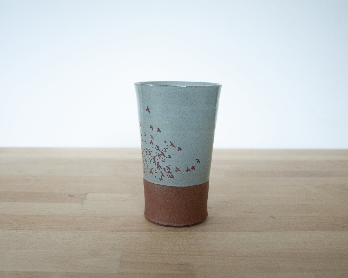 Flock of Birds Tumbler - blue