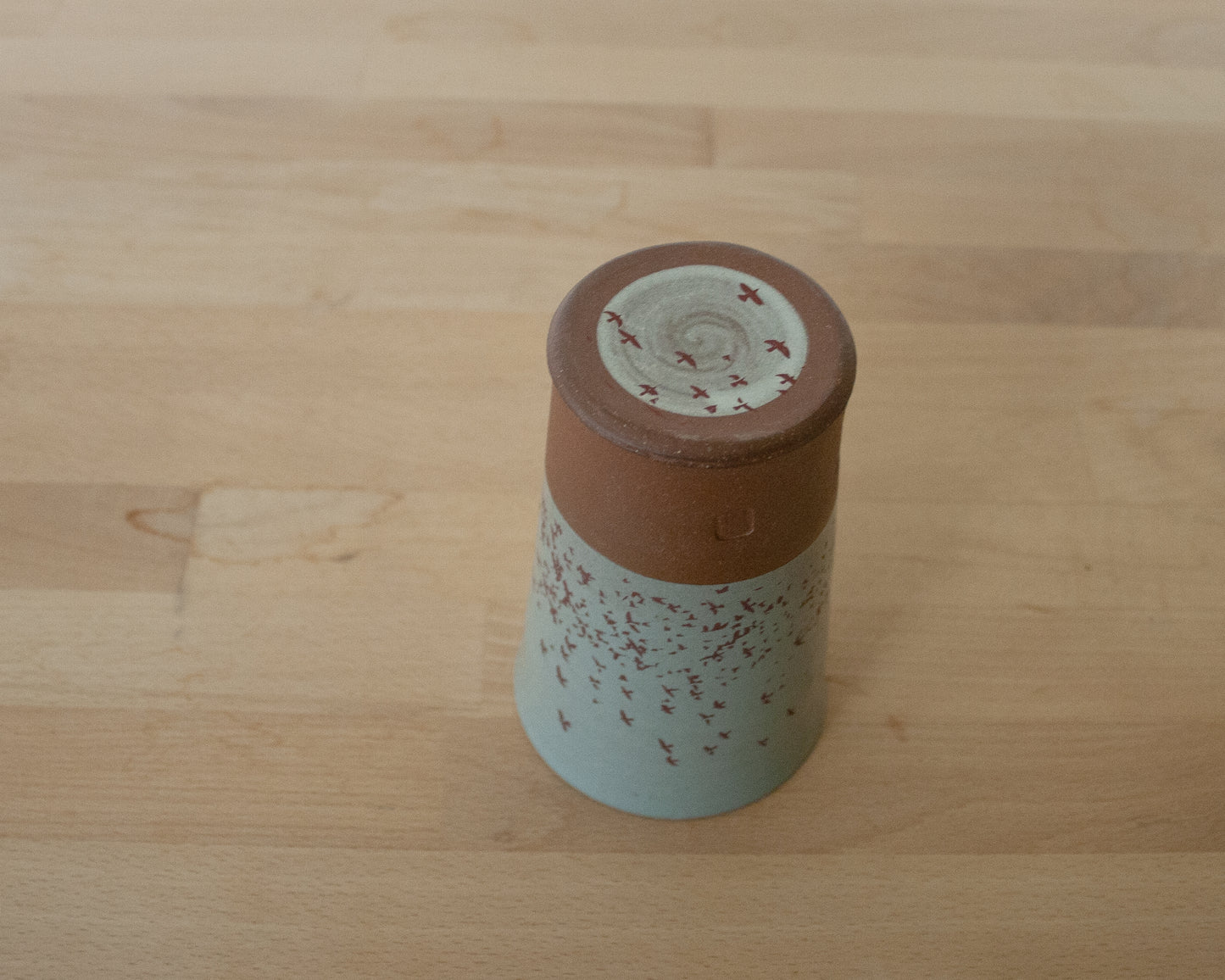 Flock of Birds Tumbler - blue