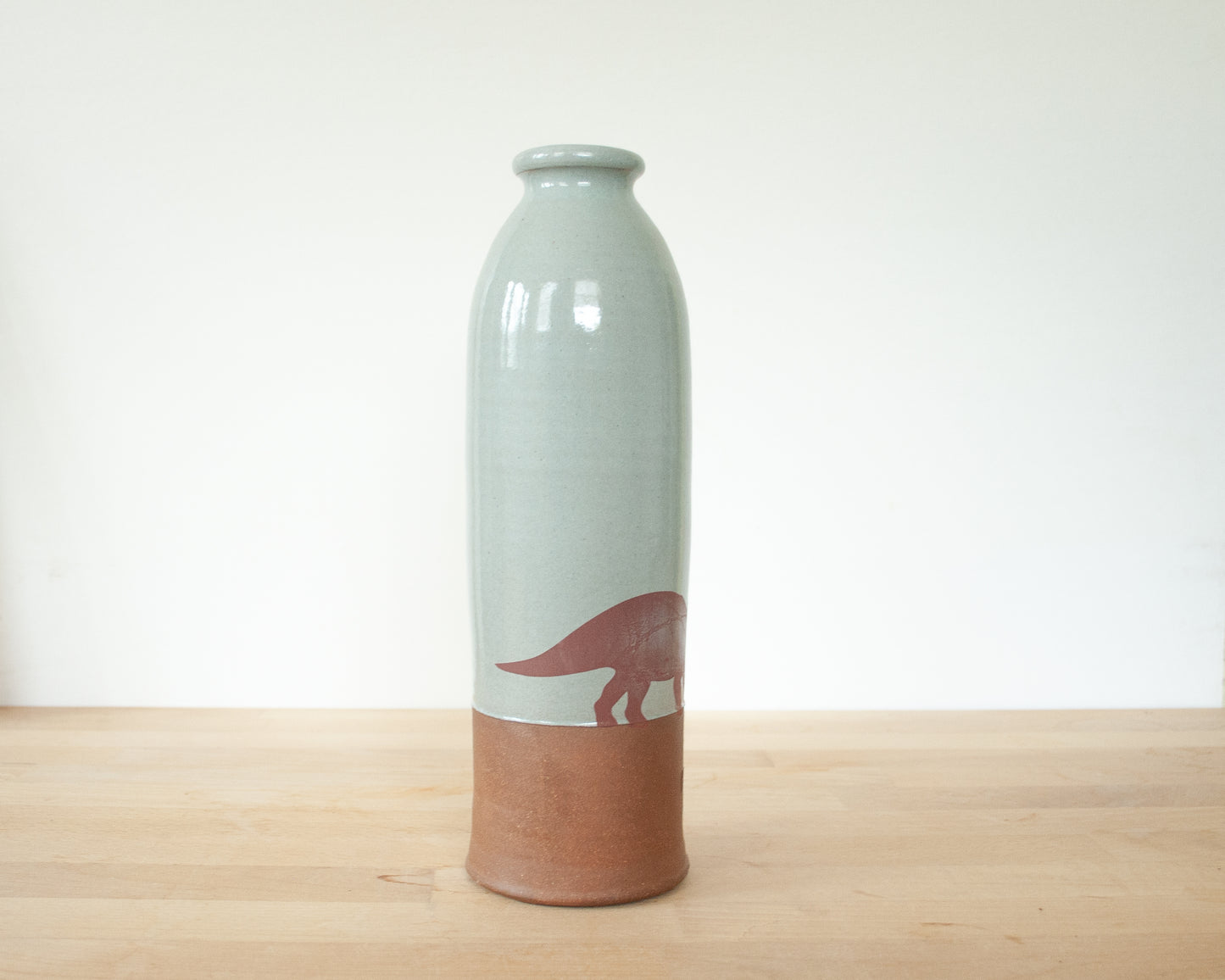 Triceratops Vase, Large - blue