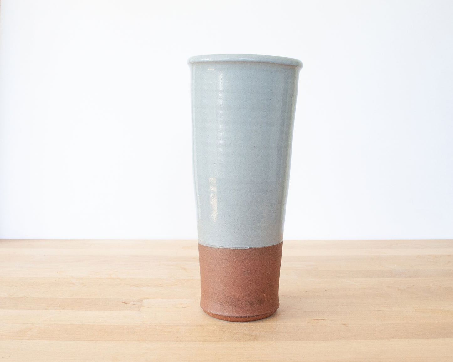 Velociraptor Oval Vase - blue