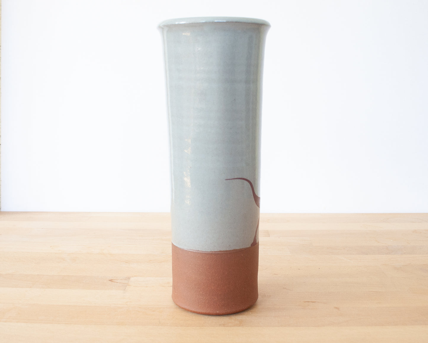 Velociraptor Oval Vase - blue