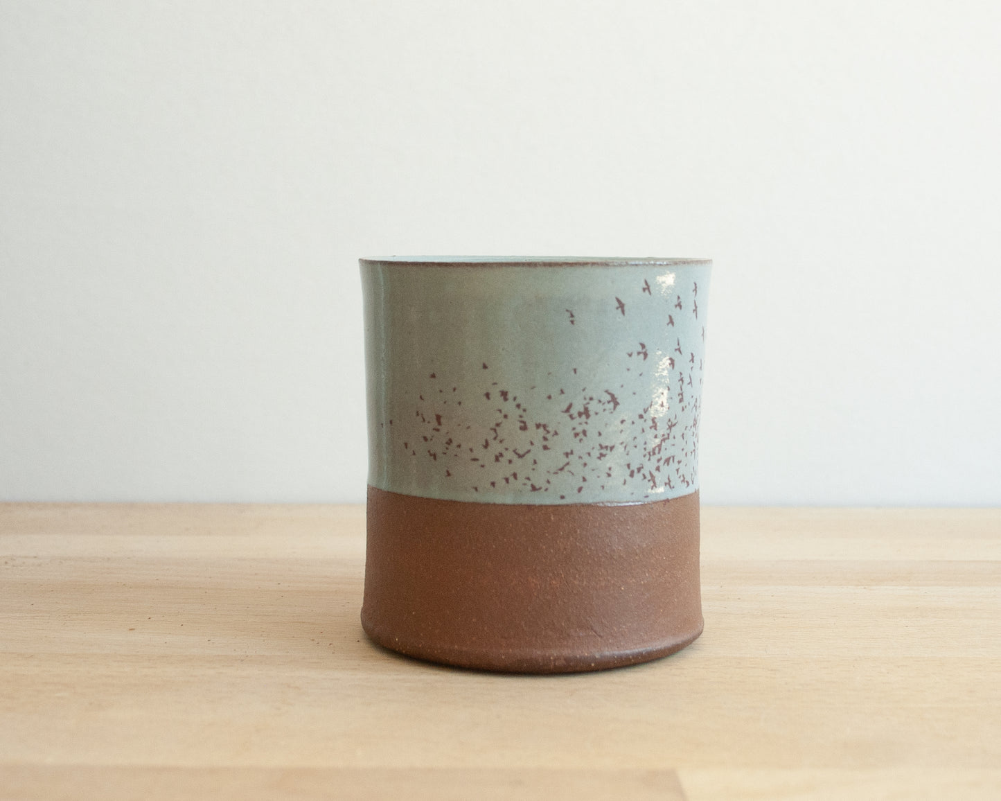 Flock of Birds Americano Mug - blue