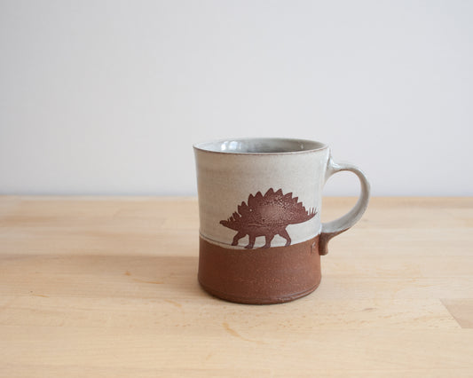 Stegosaurus Americano Mug - white