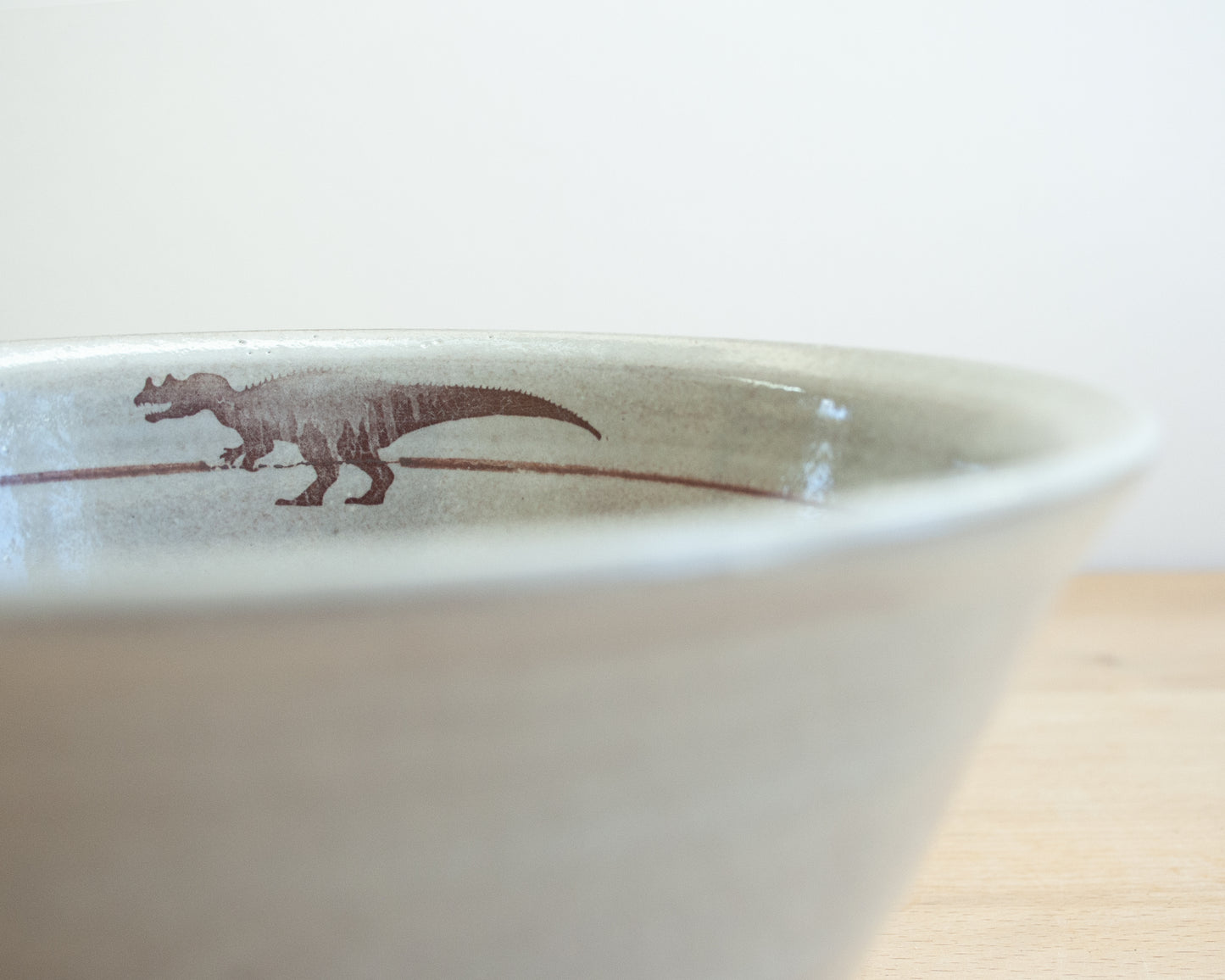 Ceratosaurus Bowl - white