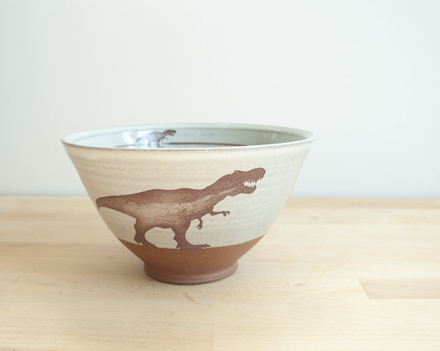 T-Rex Noodle Bowl - white
