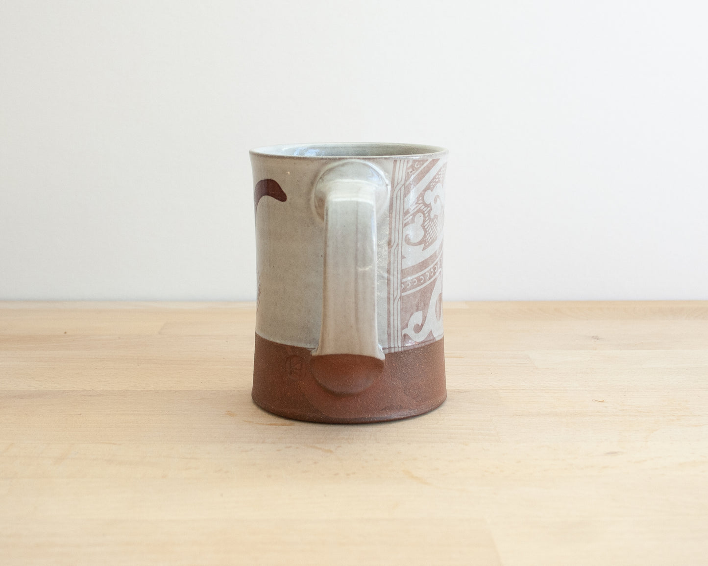 Diplodocus Mug with pattern - white