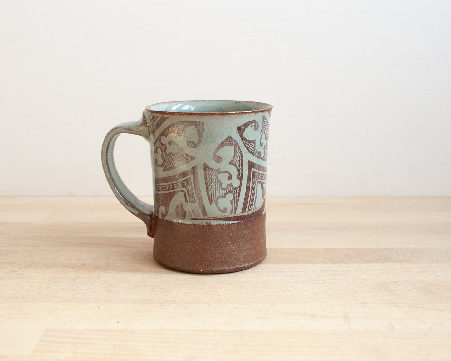 Diplodocus Mug with pattern - blue