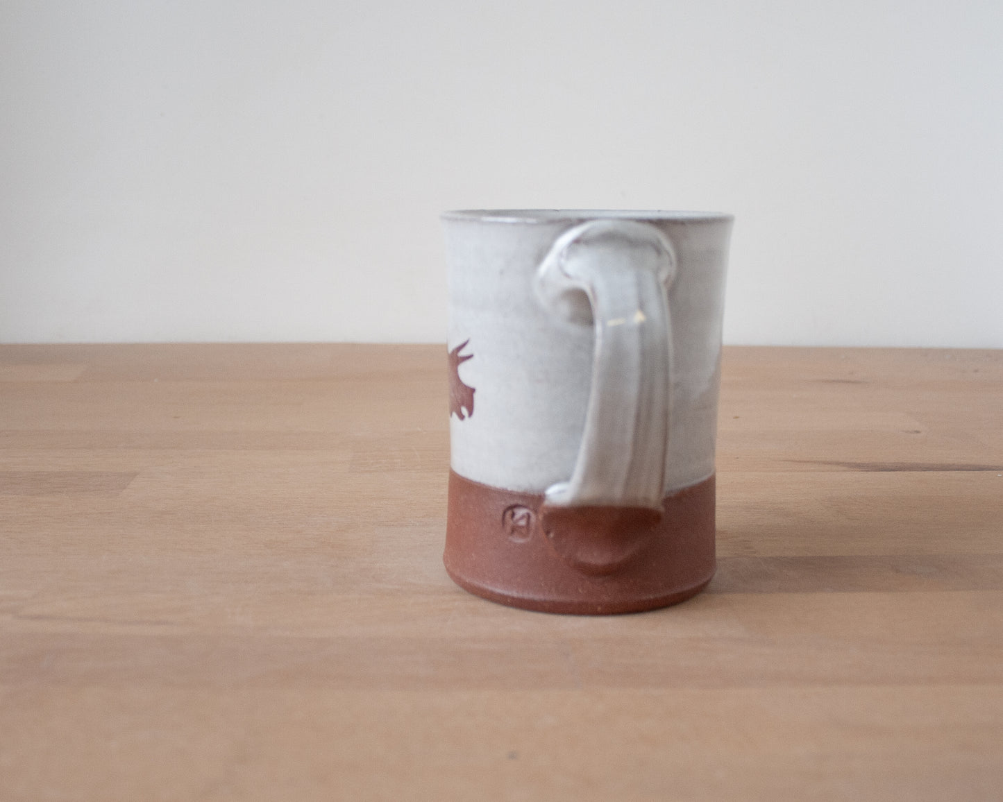 Triceratops Mug - white