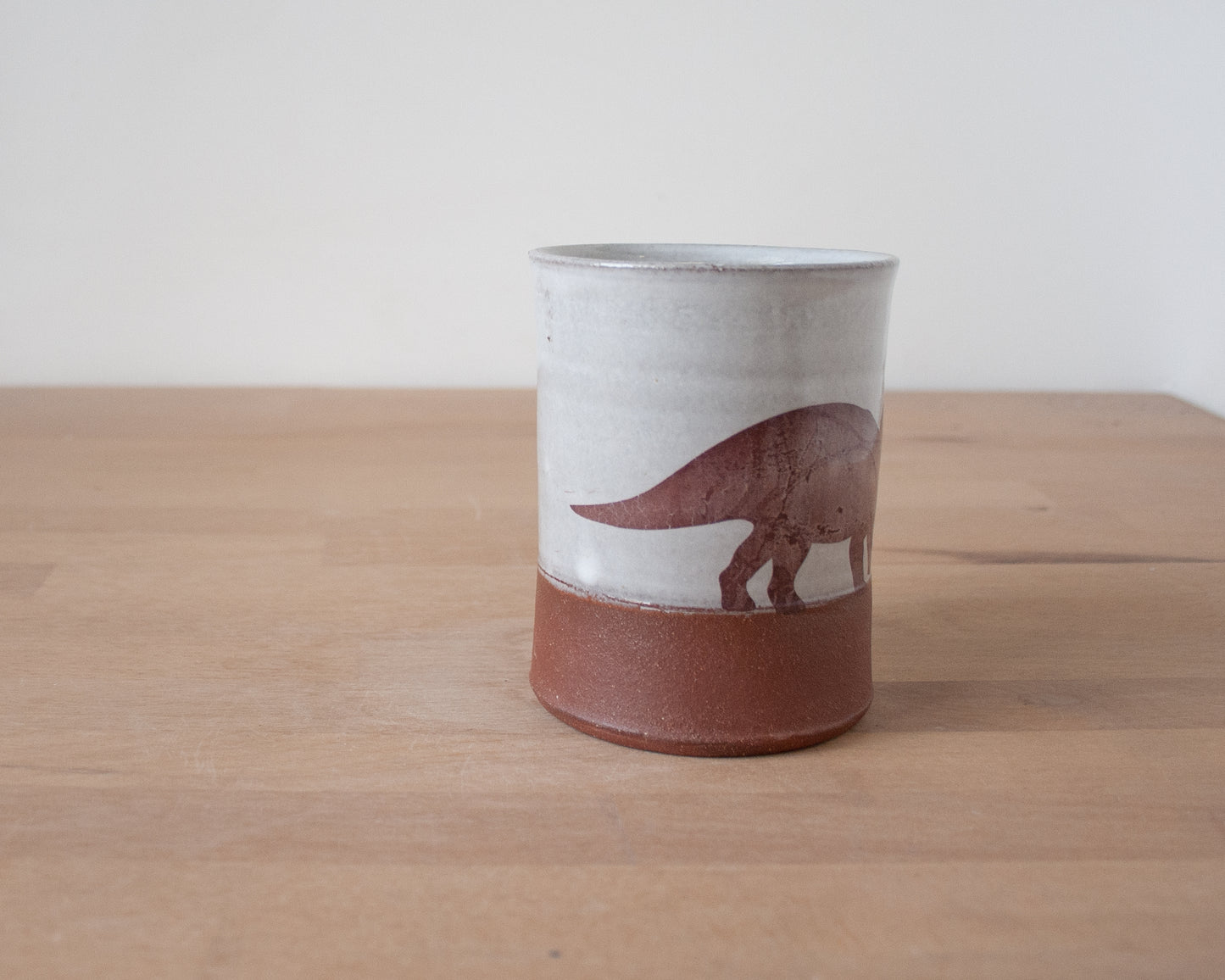 Triceratops Mug - white