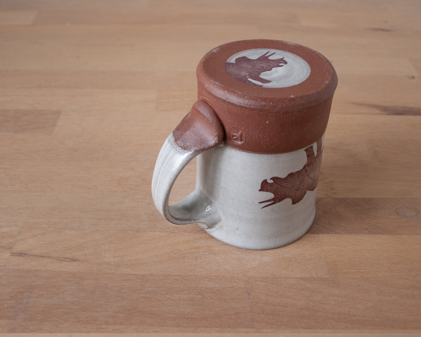 Triceratops Mug - white