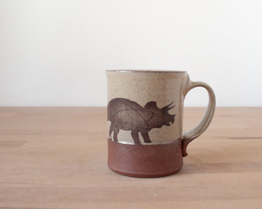 Triceratops Mug - yellow