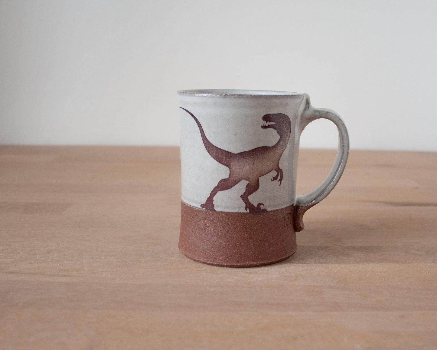 Velociraptor Mug - white