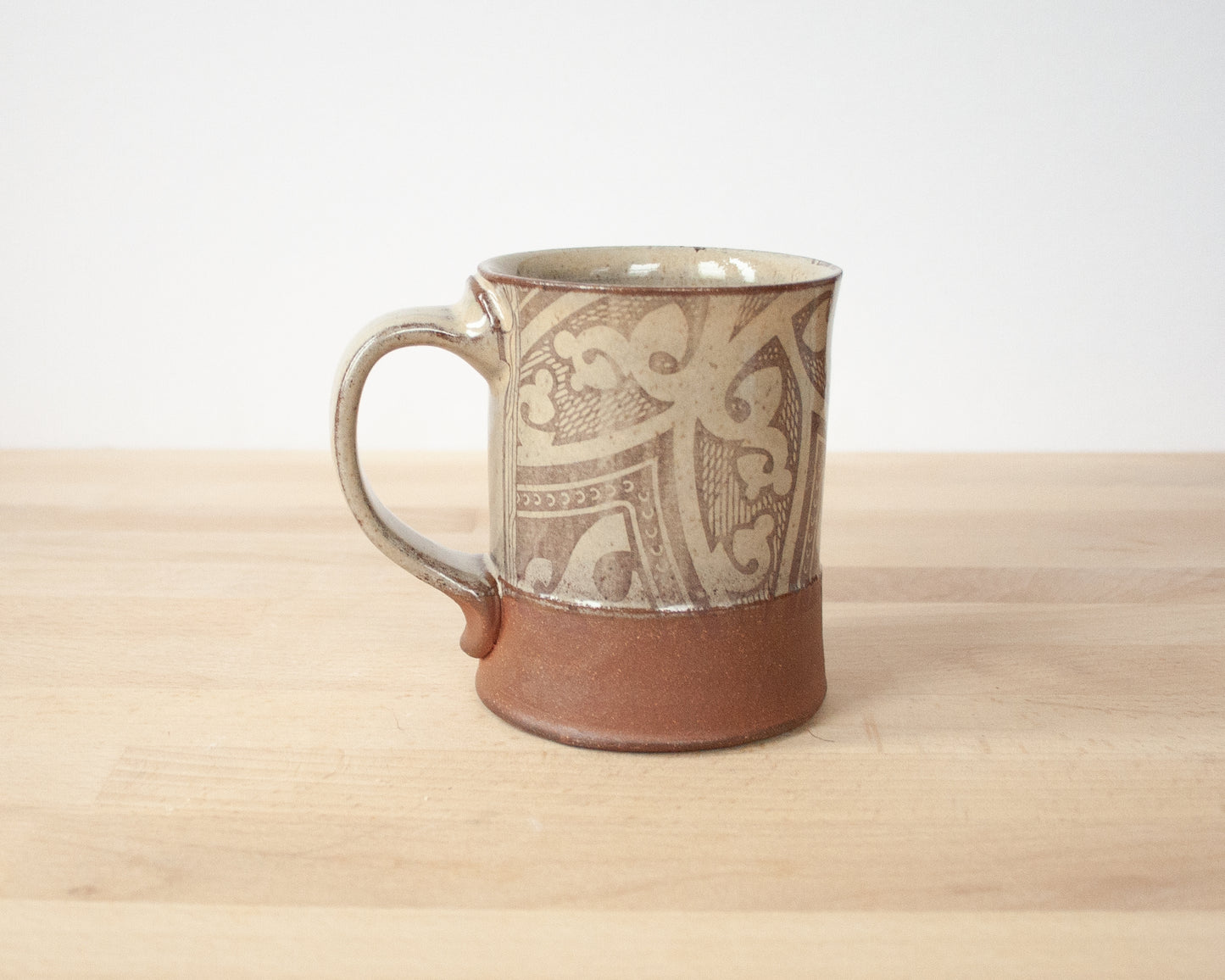 Velociraptor Mug with pattern- yellow
