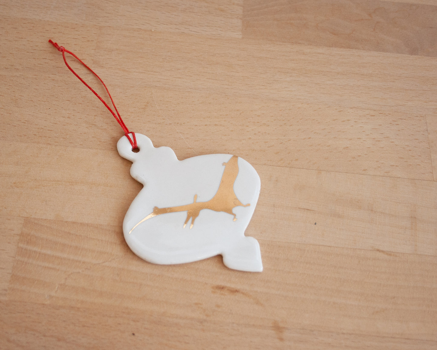 Gold Pterodactyl Ornament